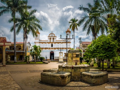 Picture of Main square of Copan Ruinas City Honduras